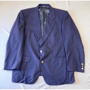 Burberry Mens Navy Blue Suit Jacket Blazer wool